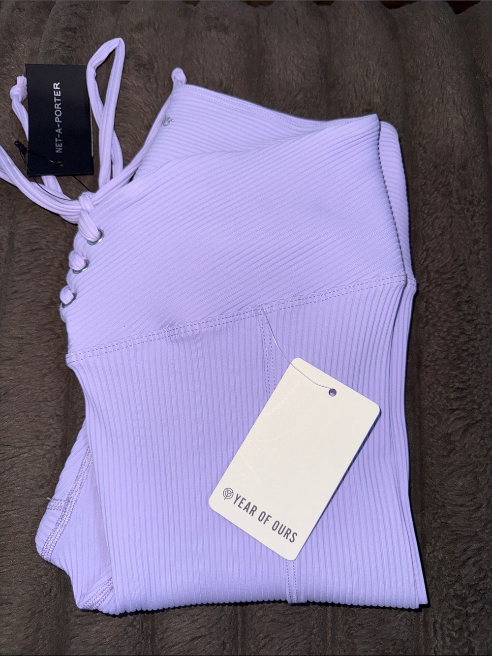 Year of Ours Lavender Ribbed Leggings